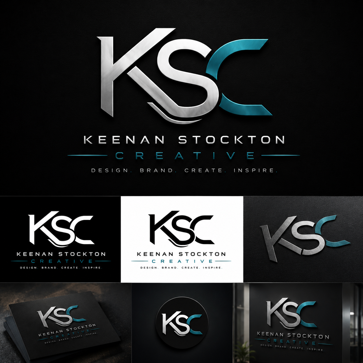 Keenan Stockton Creative KSC logo mockup